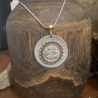 1951 Two Tone Sixpence Necklace