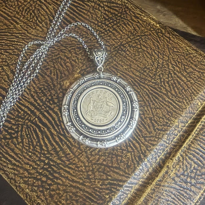 1957 Sixpence Decorative Necklace