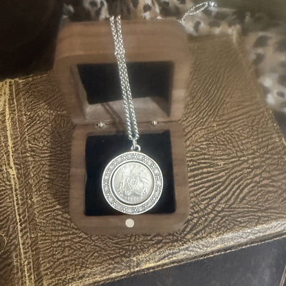 1957 Australian Sixpence Coin Necklace