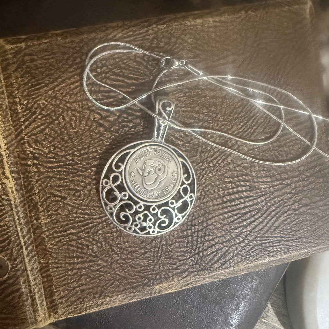 1946 Australian Shilling Necklace