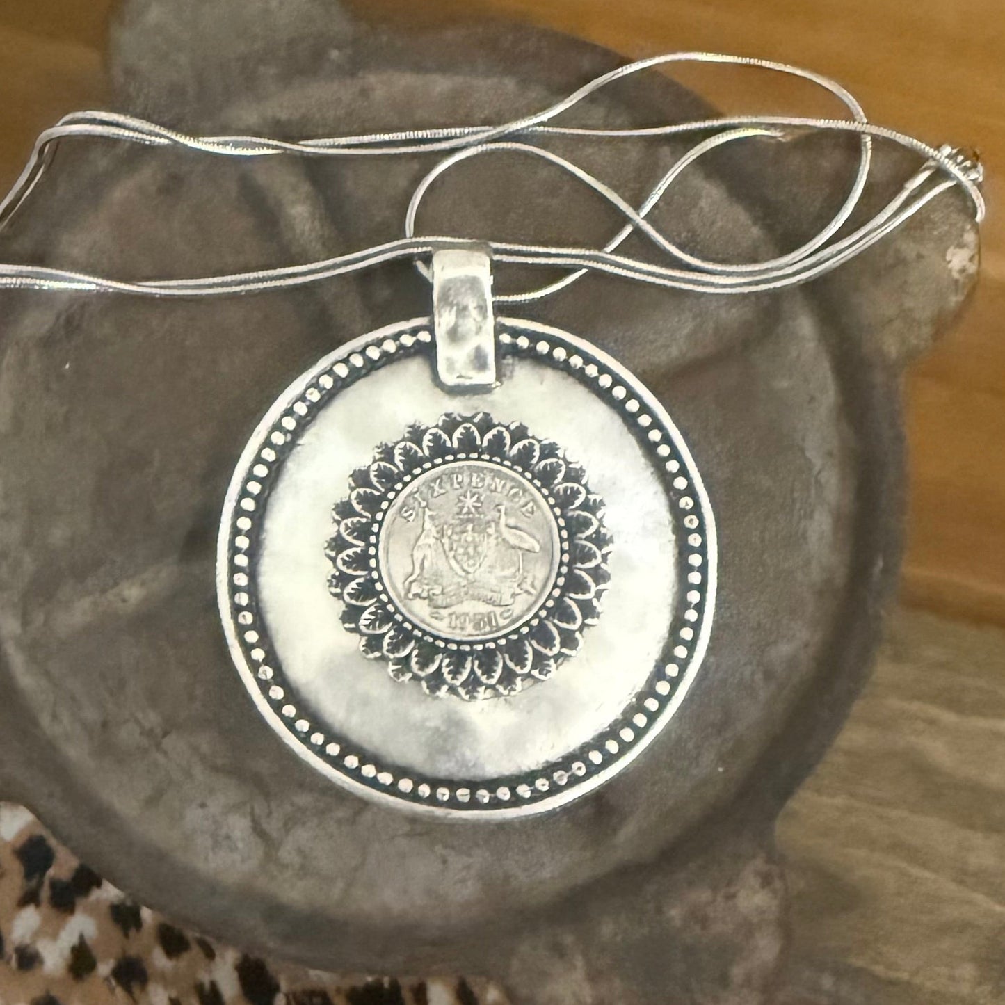 1951 Bold Sixpence Necklace