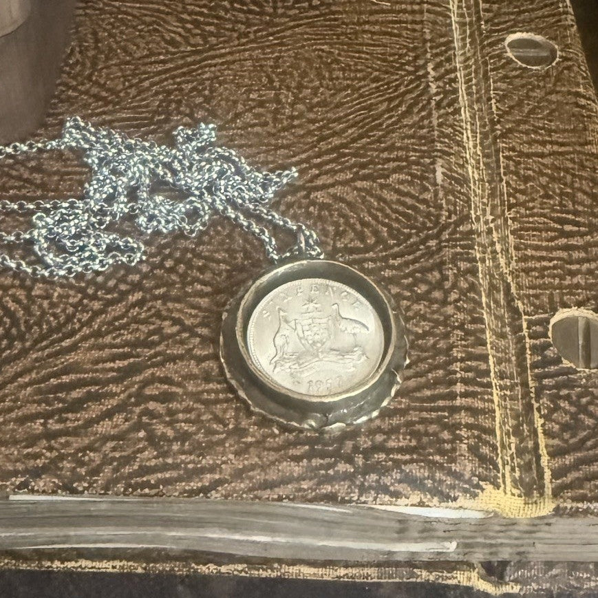 1957 Sixpence Coin Necklace