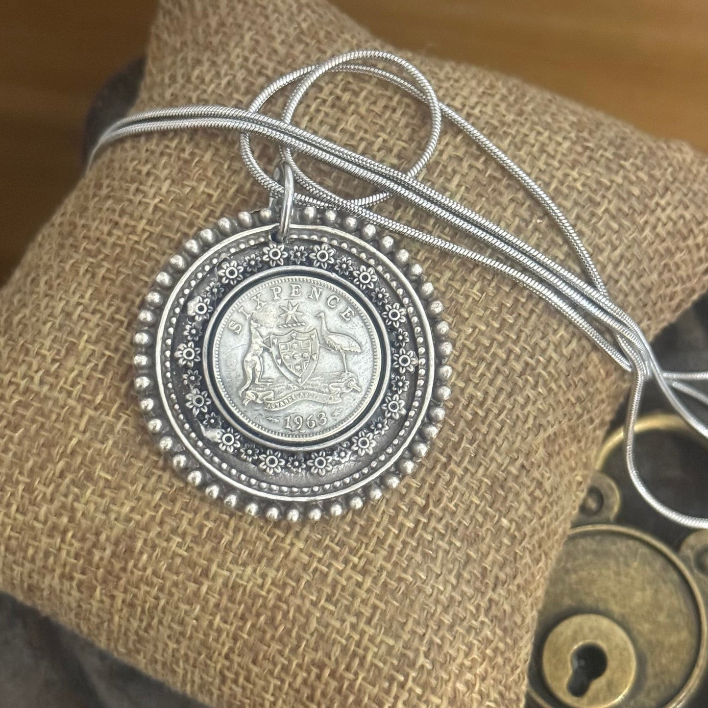 1963 Australian Sixpence Necklace - End of an era