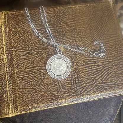 1957 Australian Sixpence Coin Necklace