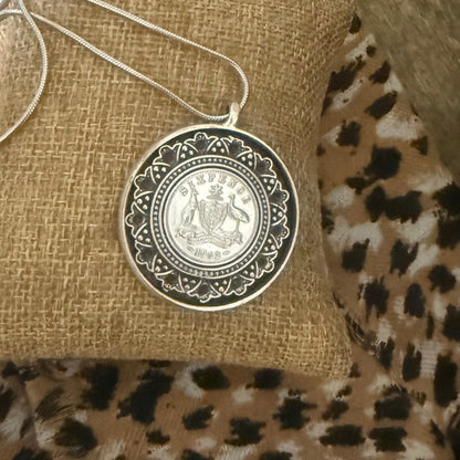 1962 Australian Sixpence Necklace