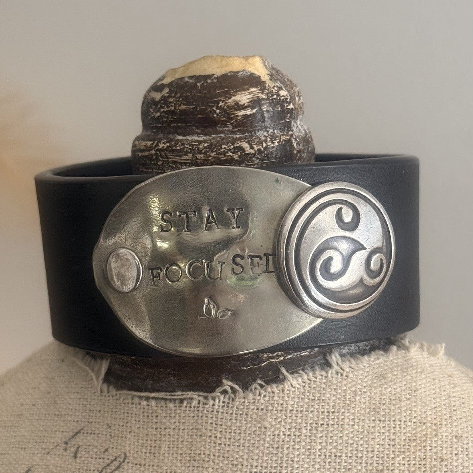 Repurposed Leather Cuff