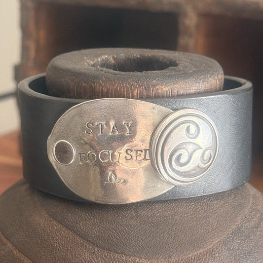 Repurposed Leather Cuff