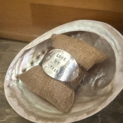 Copper Handstamped Cuff Bracelet
