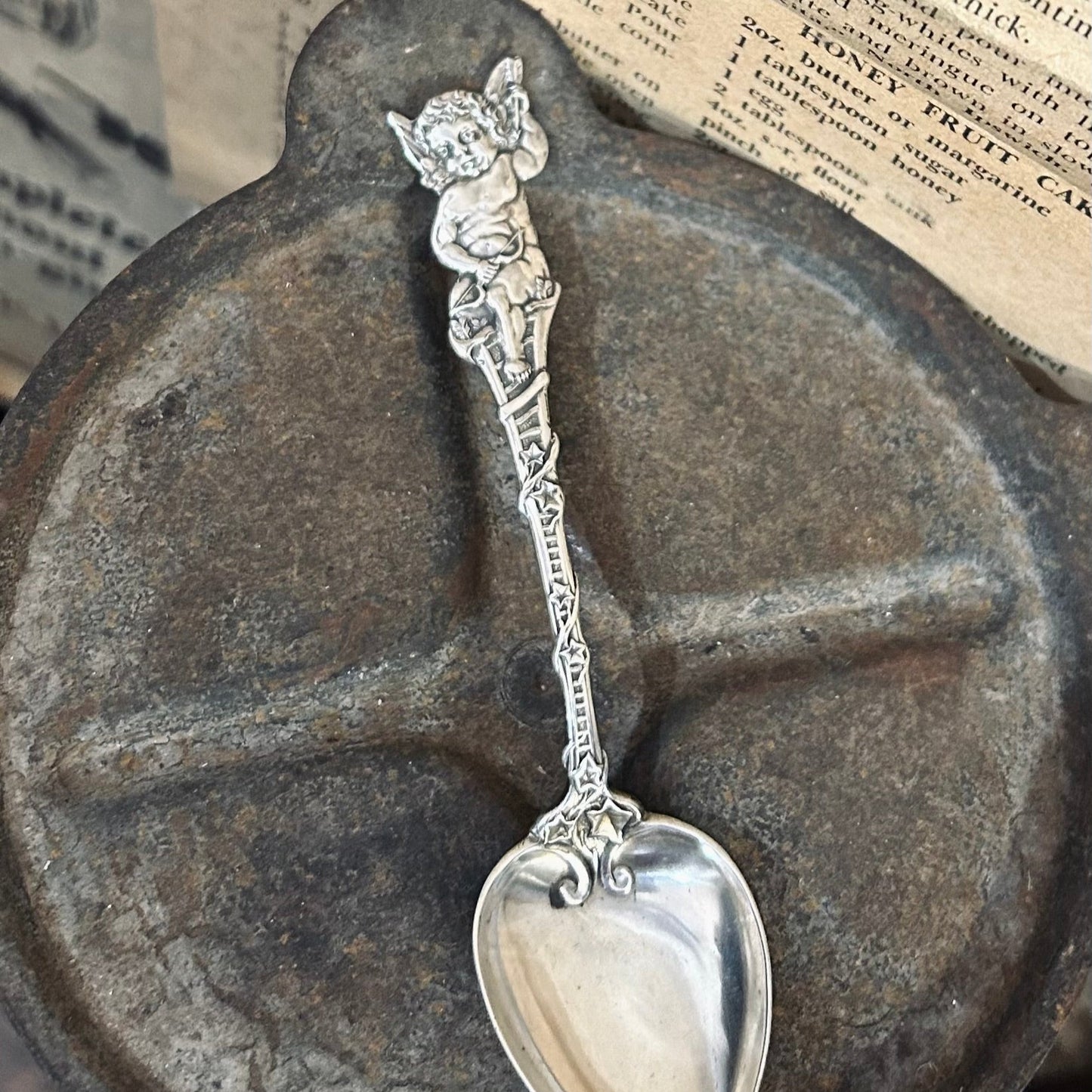 Sterling Silver Cherub Ring