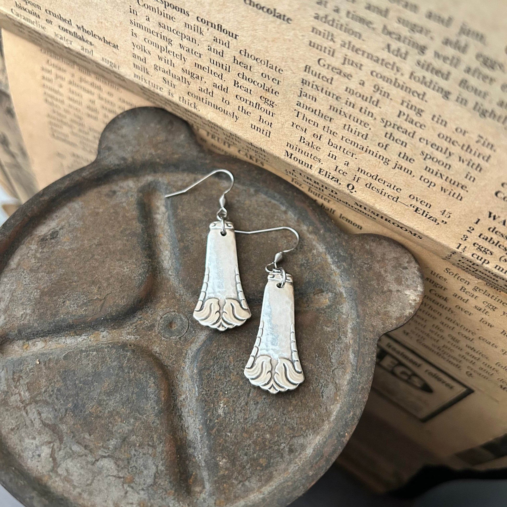 Danish Silver Earrings - Old World Charm - Molly Made