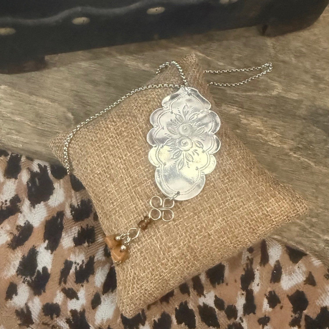 Ornate vintage Jam Spoon Necklace