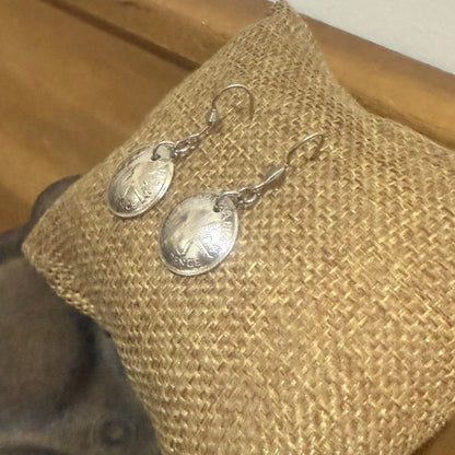 1964 Australian Threepence Coin Earrings