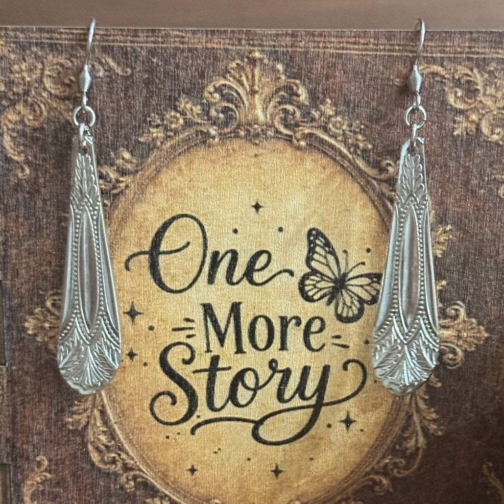 Vintage Cake Fork Handle Earrings