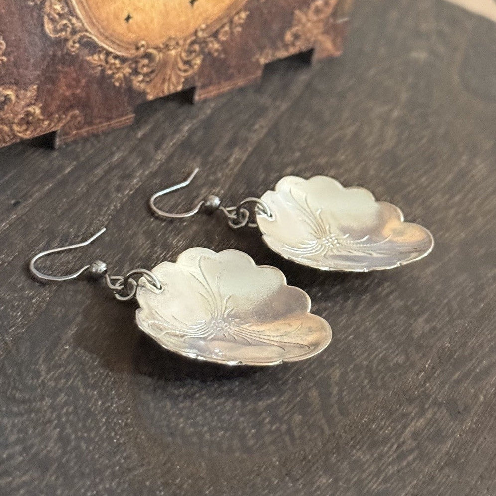 Vintage Indonesian Teaspoon Earrings
