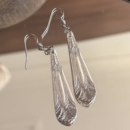 Vintage Cake Fork Handle Earrings