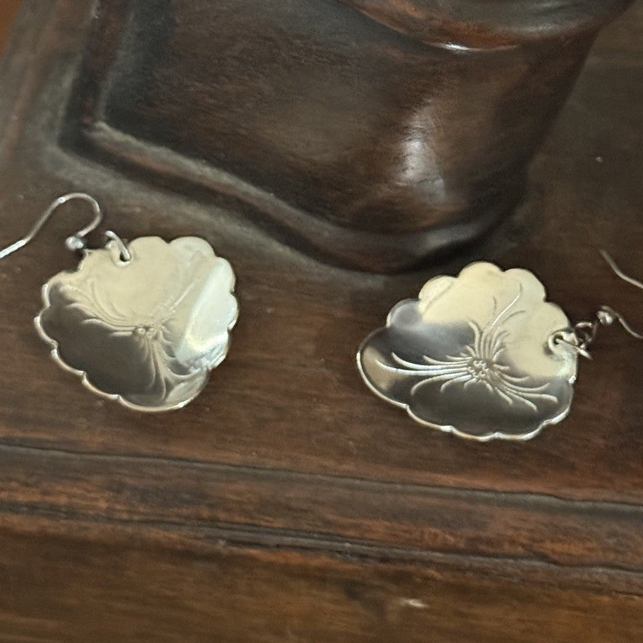 Vintage Indonesian Teaspoon Earrings