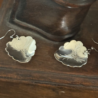 Vintage Indonesian Teaspoon Earrings