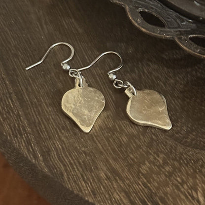 Pakistani Spoon Tip Heart Earrings
