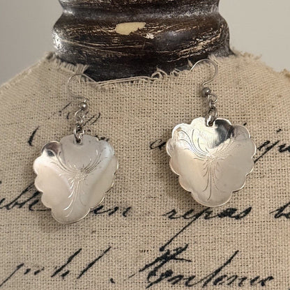 Vintage Indonesian Teaspoon Earrings