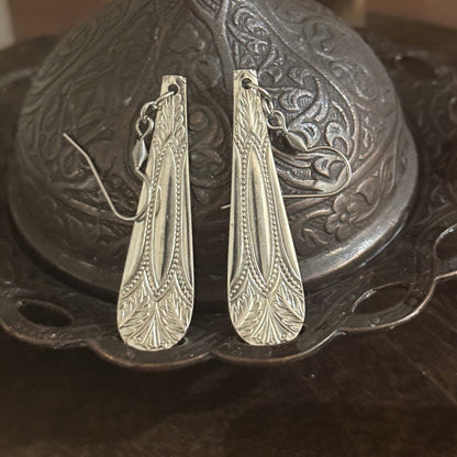 Vintage Cake Fork Handle Earrings