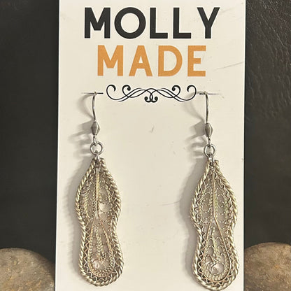 Filigree Earrings - Turkish Silver