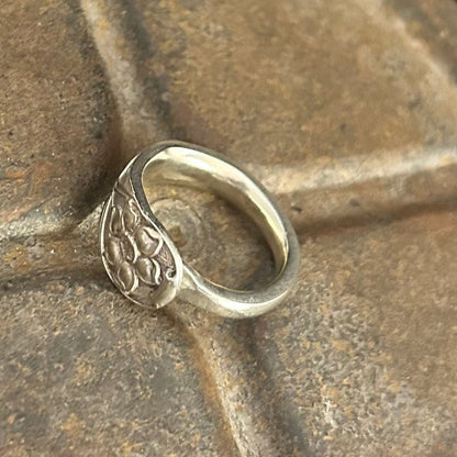 Silverware Ring - Floral Embossed