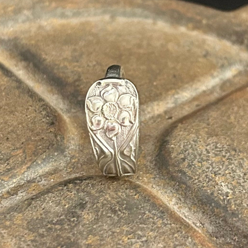 Silverware Ring - Floral Embossed