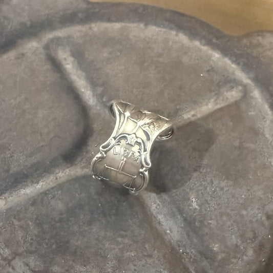 Sterling Silver Libra Zodiac Ring