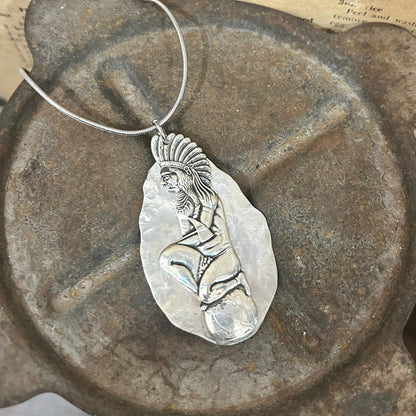 Sterling Silver Indian Necklace - Powerful