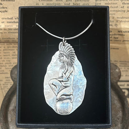 Sterling Silver Indian Necklace - Powerful