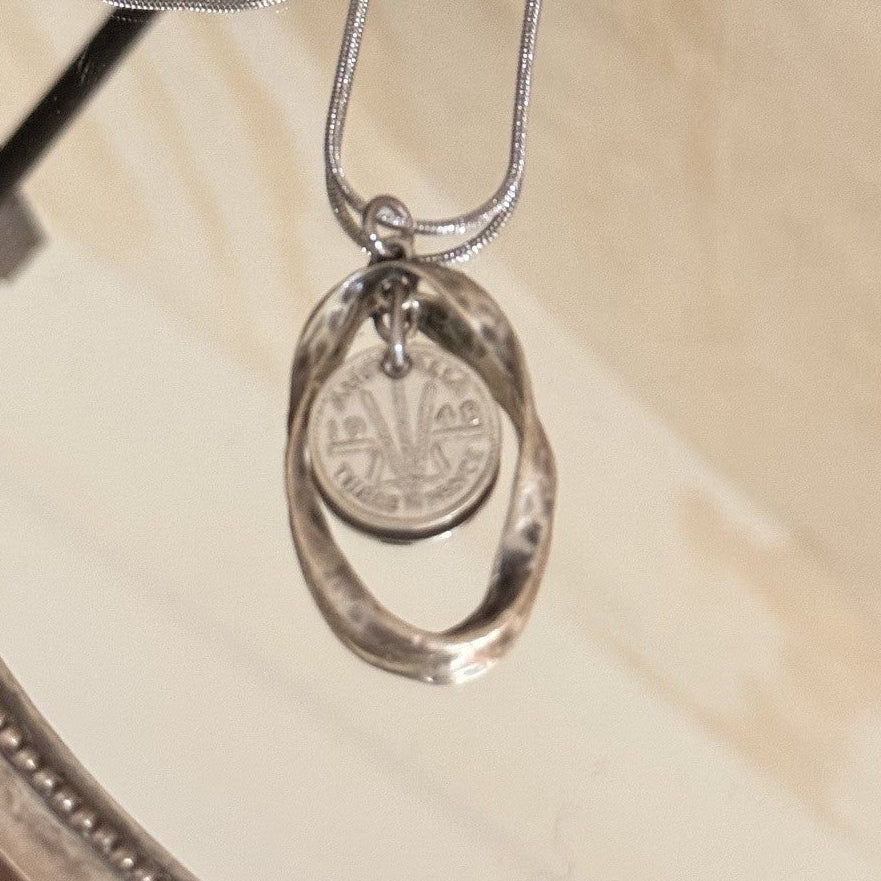 1948 Australian Threepence Necklace