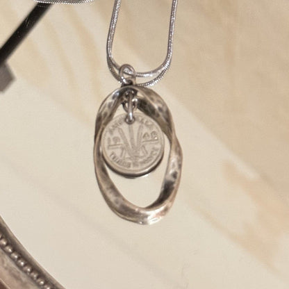 1948 Australian Threepence Necklace