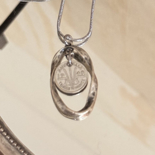 1948 Australian Threepence Necklace