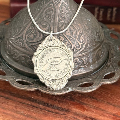 1933 New Zealand Sixpence Necklace