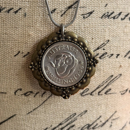 1946 Australian Shilling Necklace
