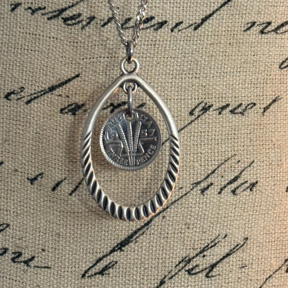 1947 Australian Threepence Necklace