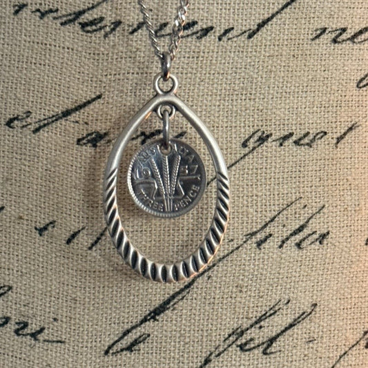 1947 Australian Threepence Necklace