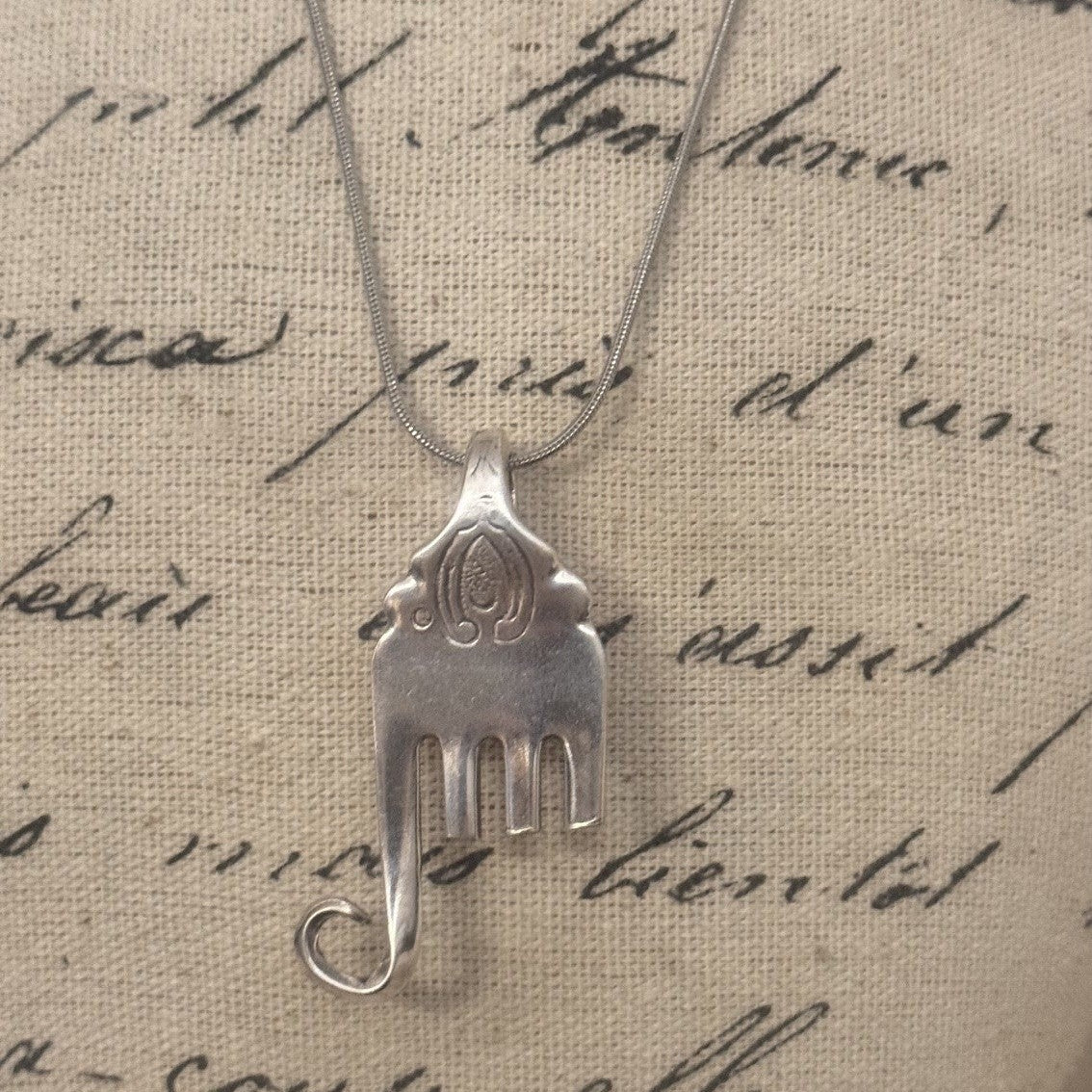 Elephant Necklace from Vintage Jasmine Fork