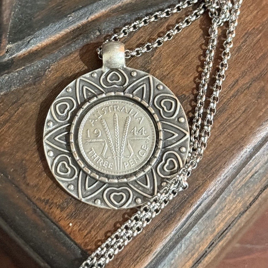 1944 Australian Threepence Necklace