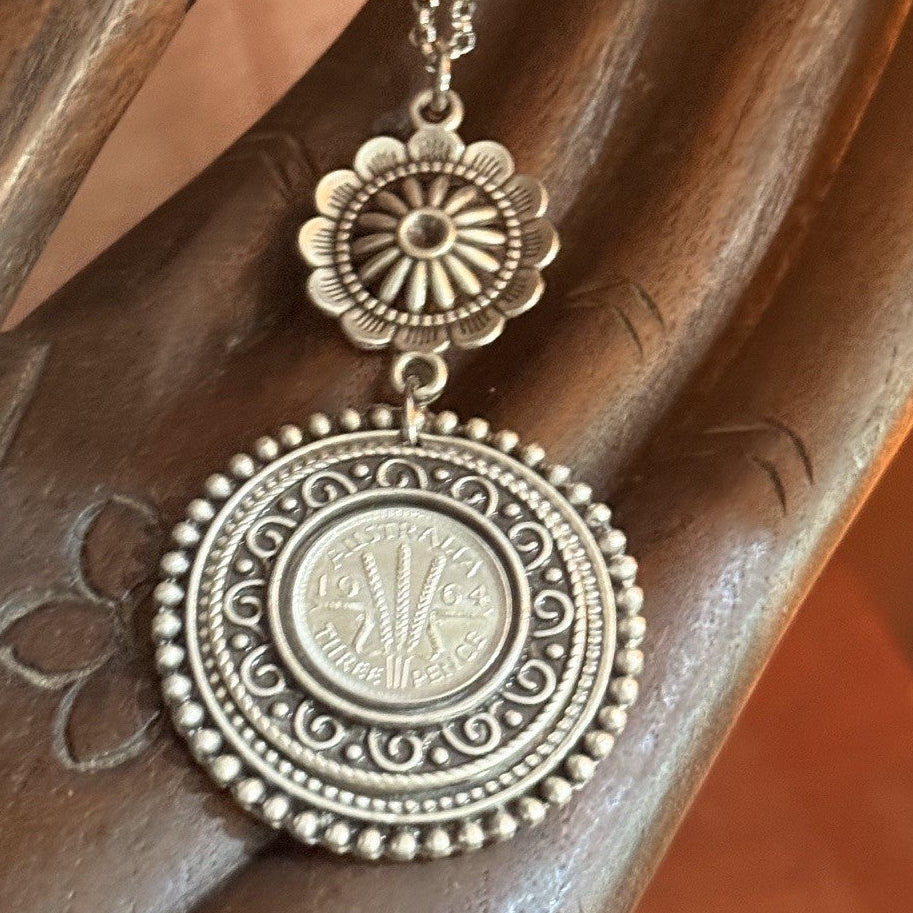 1964 Australian Threepence Necklace