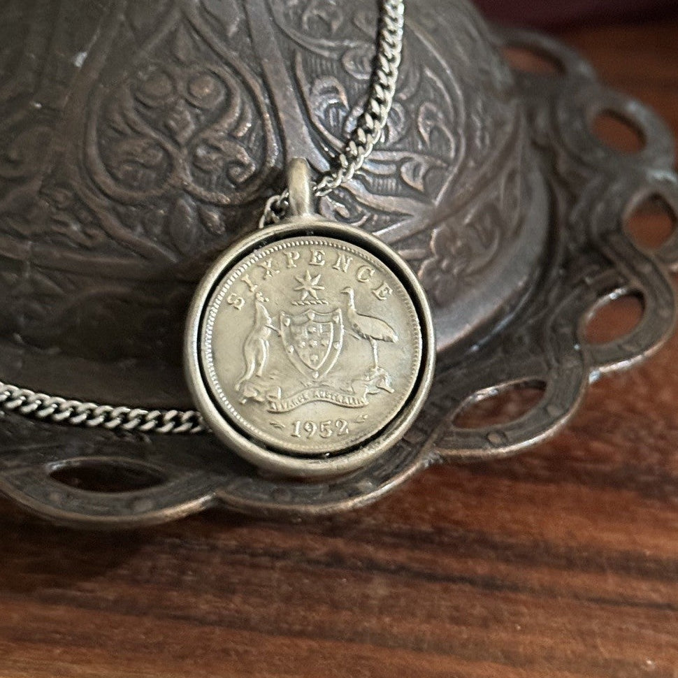 1952 Australian Sixpence Necklace