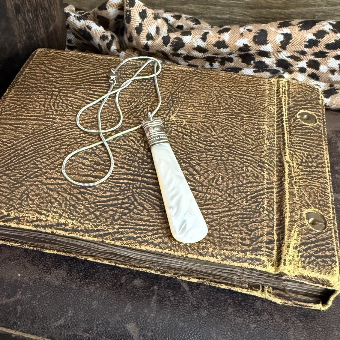 Mother Of Pearl Jam Spoon Necklace