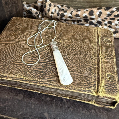 Mother Of Pearl Jam Spoon Necklace
