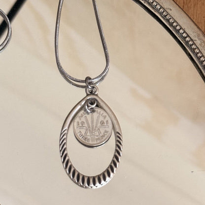 1961 Australian Threepence Necklace