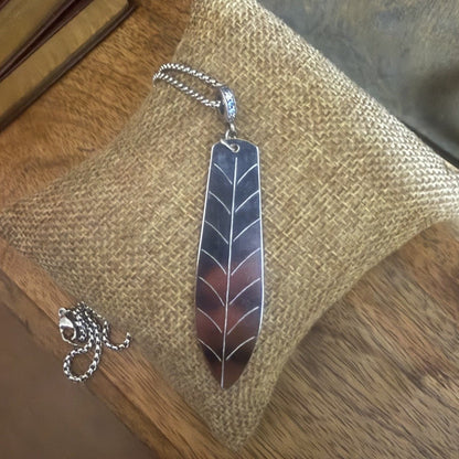 Silverware Leaf Necklace