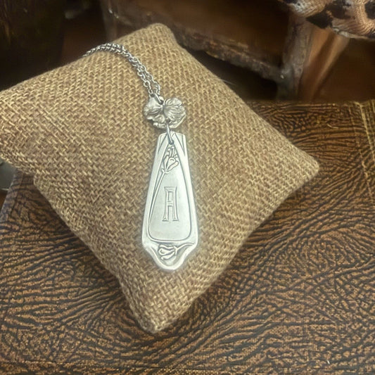 "A" Necklace German Silver
