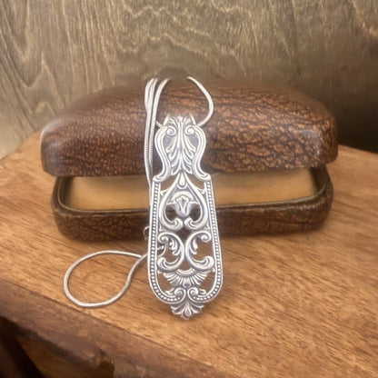 Ornate Vintage Silverware Necklace