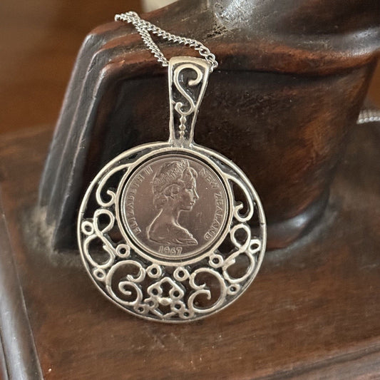 1967 New Zealand Coin Necklace