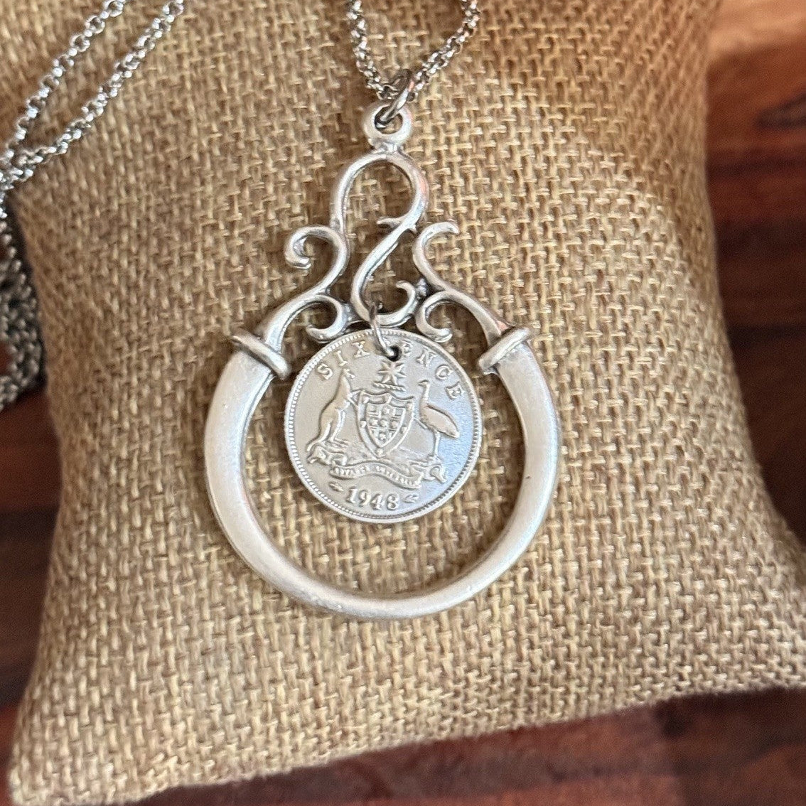 1948 Australian Sixpence Necklace