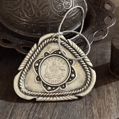 1953 Australian Sixpence Necklace